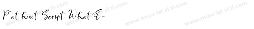 Pathout Script WhatF字体转换
